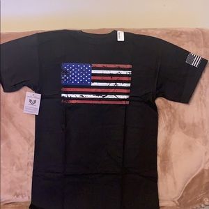 RapDom US Flag Tactical Graphics Mens Tee